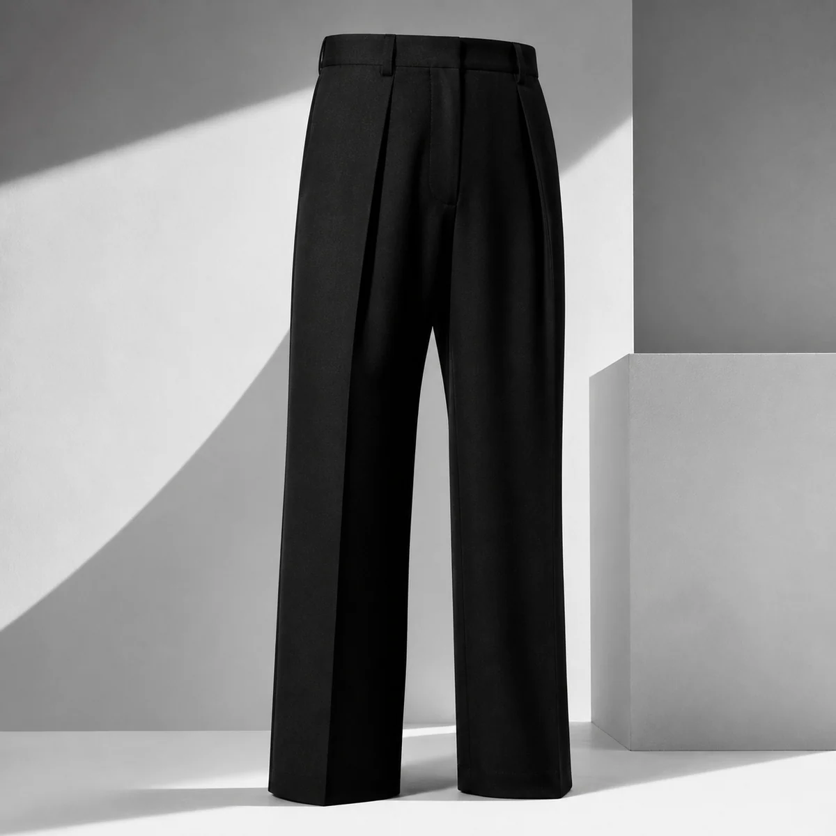 Pleated Wool Trouser
