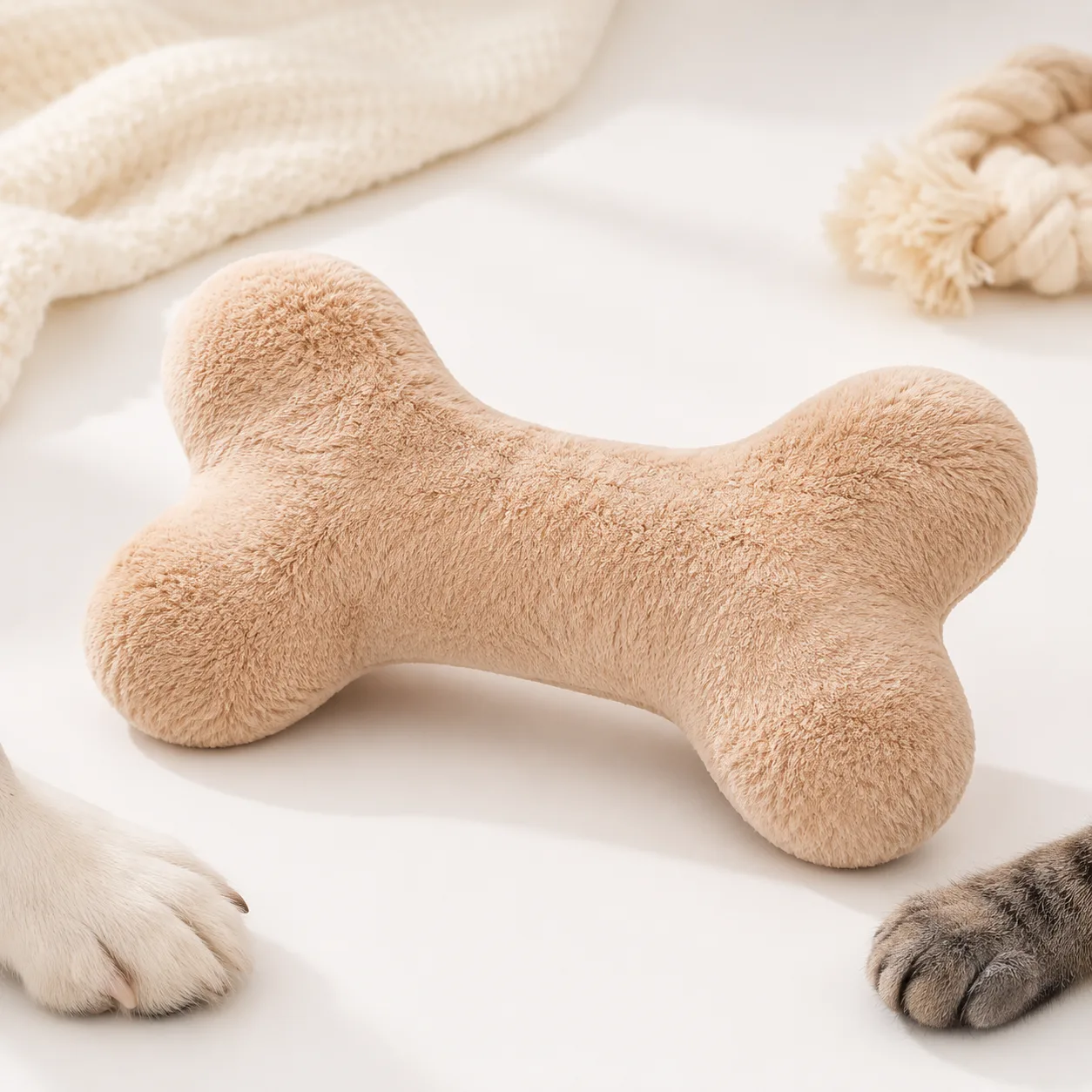 Plush Bone Squeaker