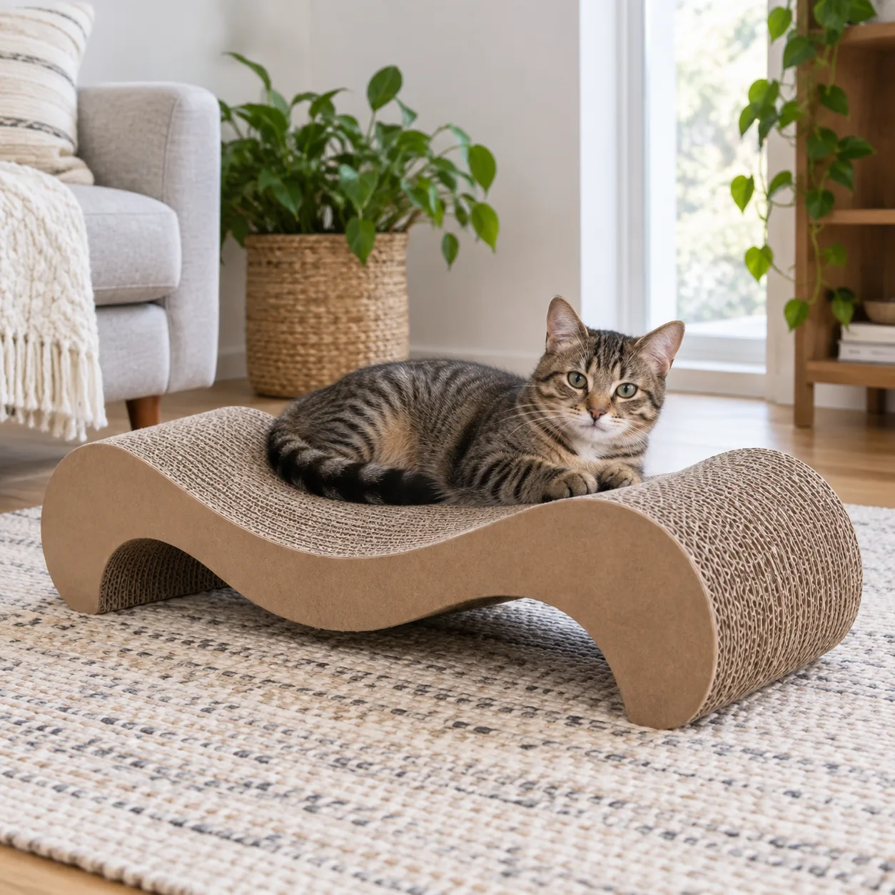 Wave Cardboard Lounger
