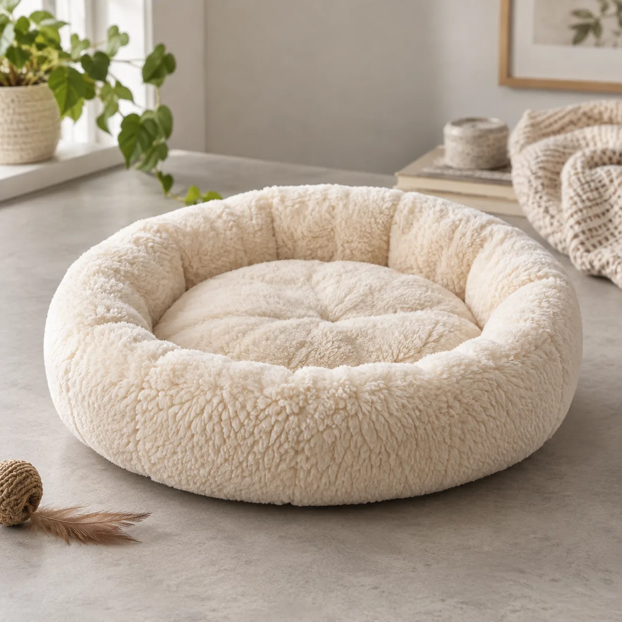 Cloud Round Cat Bed
