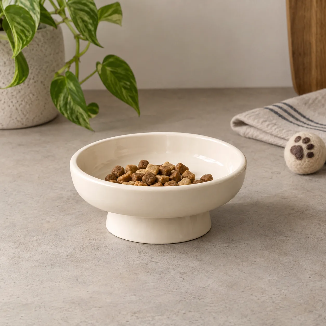 Arc Raised Cat Dish