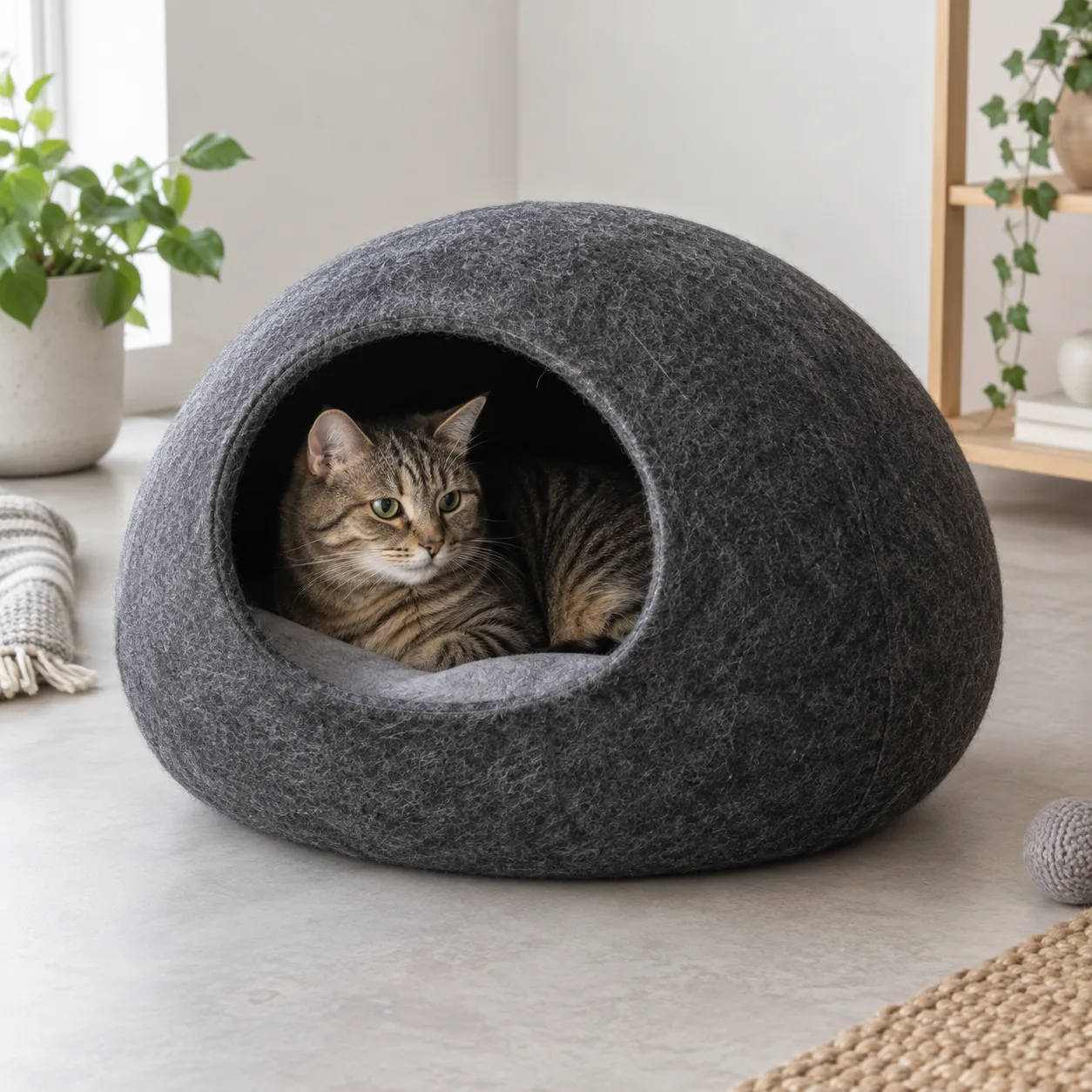 Felt Hideaway Cat Cave