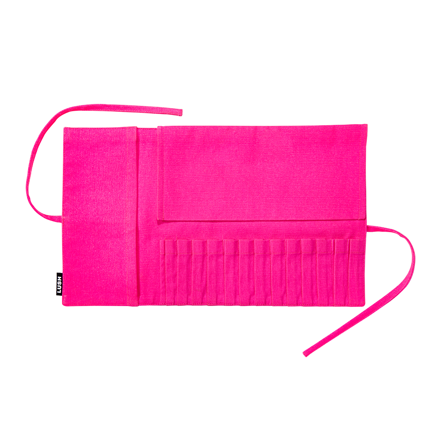 Makeup Brush Wrap - Fluoro Pink