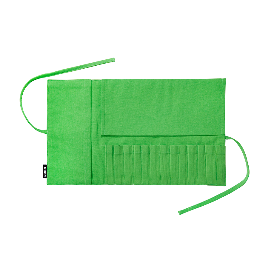Makeup Brush Wrap - Fluoro Green