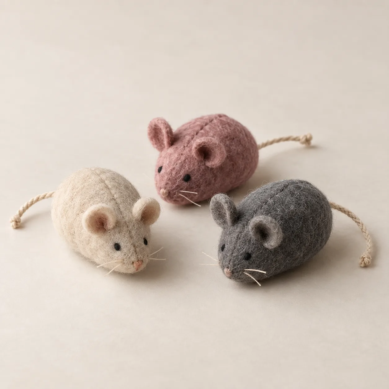 Orchard Felt Mice Trio