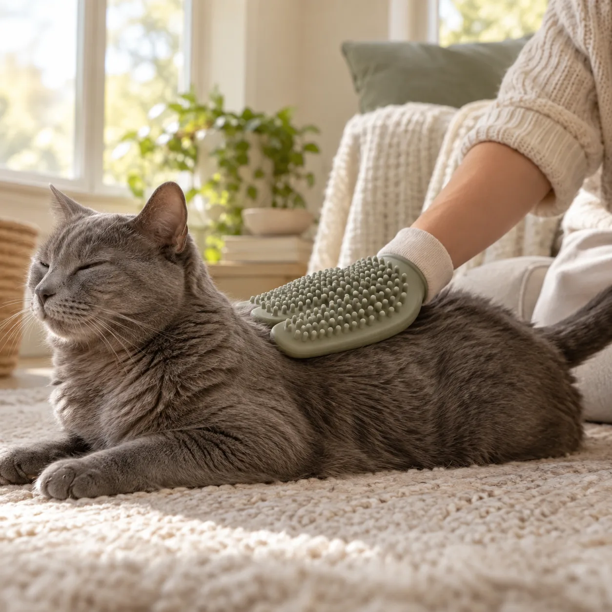Silicone Grooming Mitt